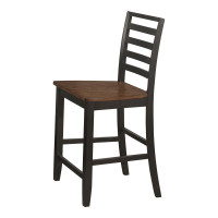 Coaster Furniture 192729 Sanford Ladder Back Counter Height Stools Cinnamon and Espresso (Set of 2)